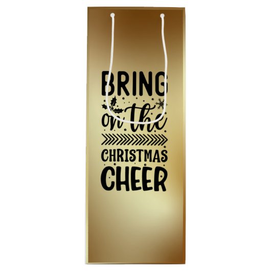 Bringen Sie den Weihnachts-Chef-Weinbeutel an Geschenktüte Für Weinflaschen (Vorderseite)