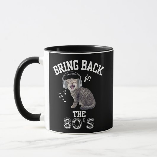 Bringen Sie die 80er Kitty Cat zurück Tasse (Links)