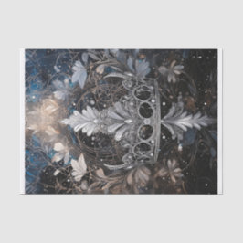 Bringen Sie die Bling, Silvery Funkelnd Tiara an Seidenpapier