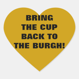 BRINGEN SIE DIE CUP ZURÜCK! Herz-Aufkleber