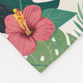 Bringen Sie die Dschungel-Zuhause Fleecedecke (Ecke)