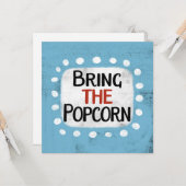 Bringen Sie die Popcorn-Grußkarte mit Karte (Vorderseite/Rückseite Beispiel)