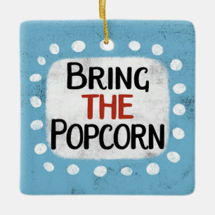Bringen Sie die Popcorn-Ornament Keramikornament