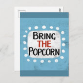Bringen Sie die Popcorn-Postkarte mit Postkarte (Vorne/Hinten)
