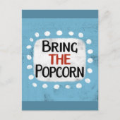 Bringen Sie die Popcorn-Postkarte mit Postkarte (Vorderseite)