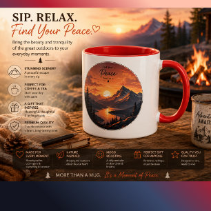 Bringen Sie die Schönheit und Ruhe der freien Natu Tasse