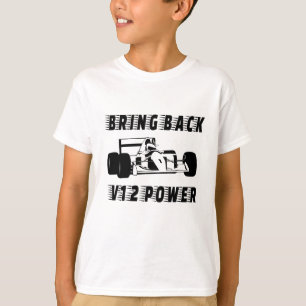 Bringen Sie die V12 Power Race Car Silhouette zurü T-Shirt