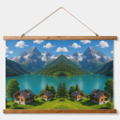 "Bringen Sie die Wildnis Zuhause - atemberaubende  Wandteppich Mit Holzrahmen (Vorne)