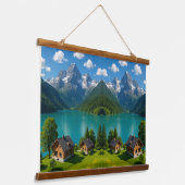 "Bringen Sie die Wildnis Zuhause - atemberaubende  Wandteppich Mit Holzrahmen (Gewinkelt)