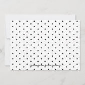 Bringen Sie die zweifelsfrei EDITABLE FARBE-Save t Save The Date (Rückseite)