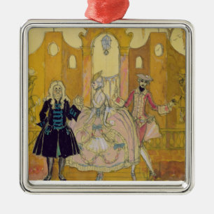 "Bringen Sie Doux" unter (Stift u. Tinte und w/c Silbernes Ornament