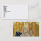 "Bringen Sie Doux" unter (Stift u. Tinte und w/c Visitenkarte (Vorne/Hinten)