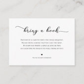 Bringen Sie ein Buch Baby Dusche Enclosure Celesti Begleitkarte (Vorderseite)