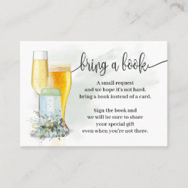 Bringen Sie ein Buch Blasen Grüne Babydusche Platzkarte