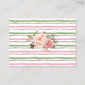 Bringen Sie ein Buch Blasen Pink Baby Dusche Beila Platzkarte (Rückseite)