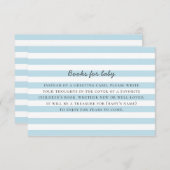 Bringen Sie ein Buch für Babywünsche mit. Blaue St Begleitkarte (Vorne/Hinten)