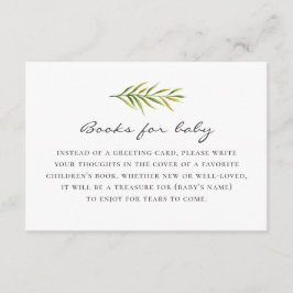 Bringen Sie ein Buch für Babywünsche mit. Einfache Begleitkarte