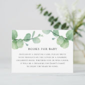 Bringen Sie ein Buch für Ihre Babyanfrage mit. Euk Begleitkarte (Stehend Vorderseite)