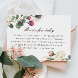 Bringen Sie ein Buch für Ihre Babyanfrage mit. Ros Begleitkarte