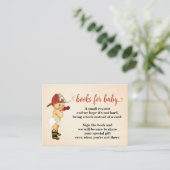 Bringen Sie ein Buch Kleine Firefighter-Babyduschk Platzkarte (Stehend Vorderseite)