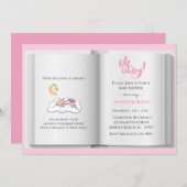Bringen Sie ein Buch mit Baby Shower Invitation (G Einladung (Vorne/Hinten)