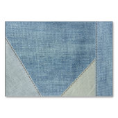 Bringen Sie ein Buch mit - Denim/Jeans Baby Duschk Tischnummer (Rückseite)