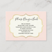 Bringen Sie ein Buch mit - Rosa White Girl Duschka Begleitkarte (Vorderseite)