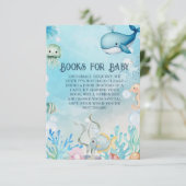 Bringen Sie ein Buch unter der Sea Blue Duschkarte Begleitkarte (Stehend Vorderseite)