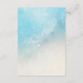 Bringen Sie ein Buch unter der Sea Blue Duschkarte Begleitkarte (Rückseite)