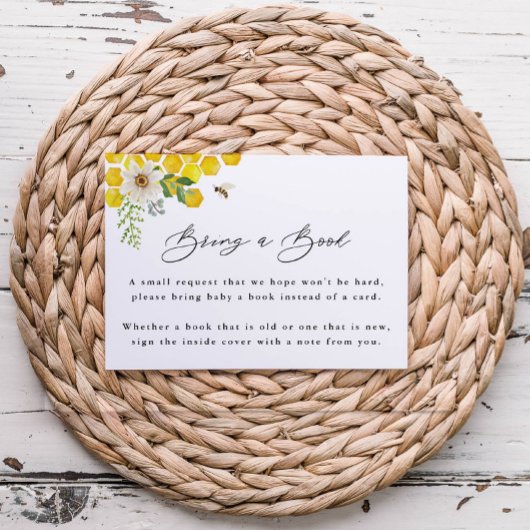 Bringen Sie ein Buch, Wasserfarbene Bienen und Mil Begleitkarte