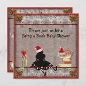 Bringen Sie ein Buch Wonderland Weihnachtsdusche Einladung (Vorne/Hinten)
