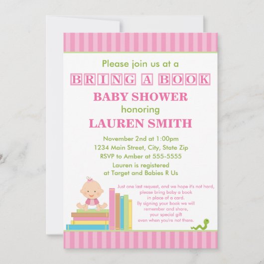 Bringen Sie eine Babydusche mit 12x18-Card Einladung (Vorderseite)