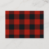 Bringen Sie eine Babydusche mit Red Buffalo Karier Begleitkarte (Rückseite)