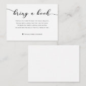 Bringen Sie eine Babydusche Schwarz-weiß an Begleitkarte (Vorne/Hinten)