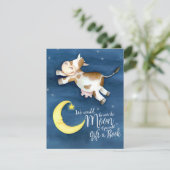 Bringen Sie eine Babydusche über die Mondkunst Begleitkarte (Stehend Vorderseite)