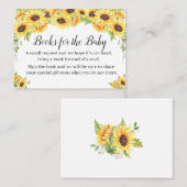 Bringen Sie eine Babyduschkarte mit dem Buch mit Platzkarte (Vorne/Hinten)