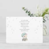 Bringen Sie eine Babyduschkarte mit der Karte mit (Stehend Vorderseite)