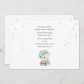 Bringen Sie eine Babyduschkarte mit der Karte mit (Vorne/Hinten)