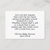 Bringen Sie eine Book Insert Card, benutzerdefinie (Rückseite)