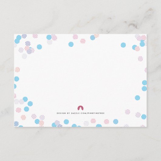 Bringen Sie eine Boy Blue Confetti Modern Insert C (Rückseite)