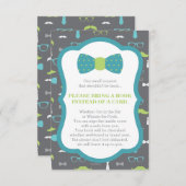 Bringen Sie eine Buchkarte, einen kleinen Mann, ei Begleitkarte (Vorne/Hinten)