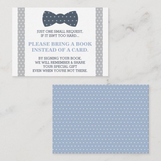 Bringen Sie eine Buchkarte, einen kleinen Mann, ei Begleitkarte (Vorne/Hinten)