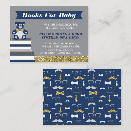 Bringen Sie eine Buchkarte, einen kleinen Mann, ei Begleitkarte (Vorne/Hinten)