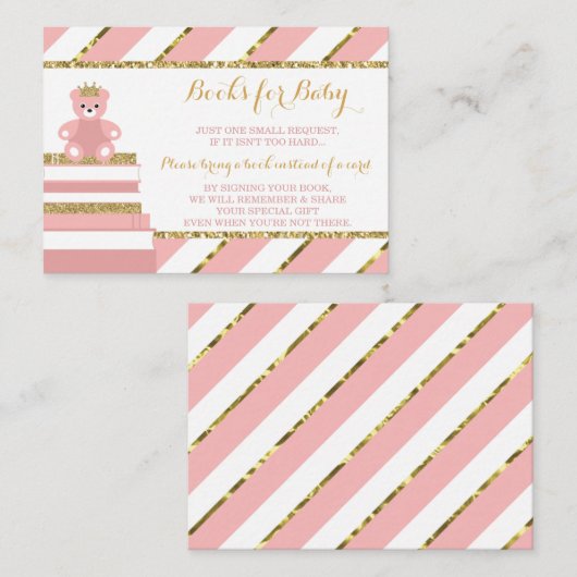 Bringen Sie eine Buchkarte, kleine Prinzessin, Imi Begleitkarte (Vorne/Hinten)