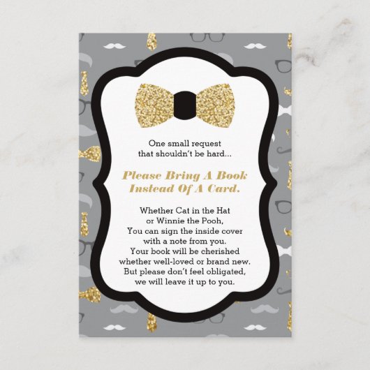 Bringen Sie eine Buchkarte, Kleiner Mann, Imitat G Begleitkarte (Vorderseite)