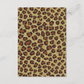 Bringen Sie eine Buchkarte mit, Babydusche, Cheeta Begleitkarte (Rückseite)