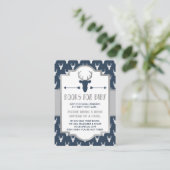 Bringen Sie eine Buchkarte mit, Waldhirsche, Babyd Begleitkarte (Stehend Vorderseite)