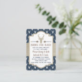 Bringen Sie eine Buchkarte mit, Waldhirsche, Babyd Begleitkarte (Stehend Vorderseite)