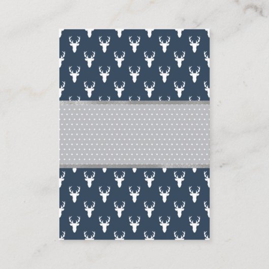 Bringen Sie eine Buchkarte mit, Waldhirsche, Babyd Begleitkarte (Rückseite)