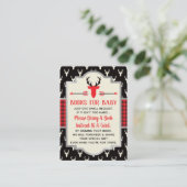 Bringen Sie eine Buchkarte mit, Waldhirsche, Babyd Begleitkarte (Stehend Vorderseite)